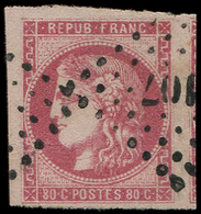 EMISSION DE BORDEAUX -  49   80c. Rose, Voisin à Droite, Obl. PC Du GC, TTB/Superbe - 1870 Emission De Bordeaux