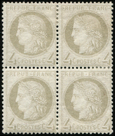 * CERES DENTELE - *    52    4c. Gris, BLOC De 4, TB. C - 1849-1876: Période Classique