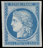 (*) CERES DENTELE - (*)  R60Ac 25c. Bleu, GRANET, TB - 1871-1875 Cérès