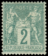 * TYPE SAGE - *    62    2c. Vert, Bon Centrage, Frais Et TTB - 1876-1878 Sage (Type I)
