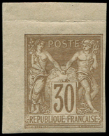 * TYPE SAGE - *    69a  30c. Brun Clair, NON DENTELE, Petit Cdf, TB - 1876-1878 Sage (Type I)