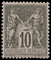 ** TYPE SAGE - **   89   10c. Noir Sur Lilas, Très Bien Centré, TB - 1876-1878 Sage (Type I)