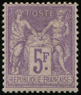 * TYPE SAGE - *    95    5f. Violet Sur Lilas, TB. Br - 1876-1878 Sage (Type I)
