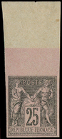 (*) TYPE SAGE - (*)  97b  25c. Noir Sur Rose, NON DENTELE, Bdf, TB - 1876-1878 Sage (Type I)