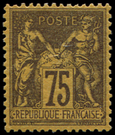 * TYPE SAGE - *    99   75c. Violet Sur Orange, Très Bien Centré, TB - 1876-1878 Sage (Type I)