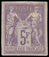 (*) TYPE SAGE - (*)  Granet 95c : 5f. Violet, TB - 1876-1878 Sage (Type I)