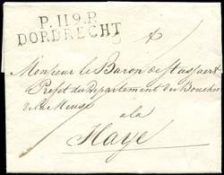 Let DEPARTEMENTS CONQUIS - Let  119/Bouches-de-la-Meuse MP P.119.P/DORDRECHT S. LAC De 1813, TTB - 1792-1815: Départements Conquis