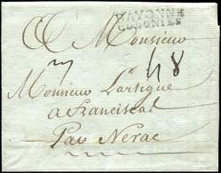 Let POSTE MARITIME - Let  MP BAYONNE/COLONIES S. LAC De La Martinique 1783, TB - Poste Maritime