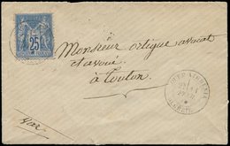 Let LETTRES ET OBLITERATIONS D'ALGERIE - Let  N°79 Obl. Càd OUED-ATHMENIA ALGERIE 11/2/78 Sur Enveloppe, TB - 1849-1876: Période Classique