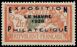 * EMISSIONS DU XXème SIECLE - *    257A  Expo Le Havre, 2f. Orange Et Vert-bleu, Bien Centré Et TB - Neufs