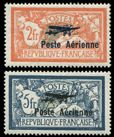 * POSTE AERIENNE - *    1/2 2f. Et 5f, Salon De Marseille, Excellent Centrage, TB - 1927-1959 Neufs
