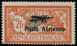 * POSTE AERIENNE - *    1a  2f. Orange Et Vert Bleu, ECUSSON BRISE, Quasi **, TB. C - 1927-1959 Neufs