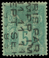 (*) PREOBLITERES - (*)  15  Sage,  5c. Vert, TB - 1893-1947