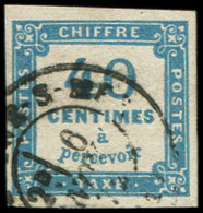 TAXE -  7   40c. Bleu, Obl. Càd, TB. C - 1859-1959 Neufs