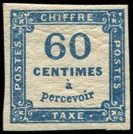 * TAXE - *    9a  60c. Bleu Foncé, Infime Rousseur Dans Un Angle, Sinon TB - 1859-1959 Neufs