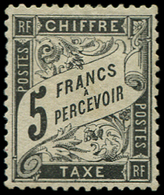 * TAXE - *    24   5f. Noir, TB. J - 1859-1959 Neufs