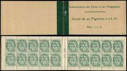 CARNETS (N°Cérès Jusqu'en1964) -  1    Blanc,  5c. Vert, N°111C, TB - Autres & Non Classés