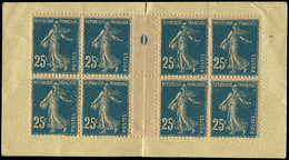 CARNETS (N°Cérès Jusqu'en1964) -  Carnet Monnaie N°140, 25c. Bleu, Papier GC, BLOC De 8 Mill.0, Bazar De L'Hôtel De Vill - Autres & Non Classés