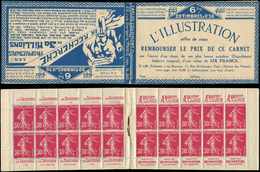 CARNETS (N°Cérès Jusqu'en1964) -  50   Semeuse Camée, 30c. Rose, N°191B, T IIB, S. 90 B, ON RECHERCHE/L'ILLUSTRATION, TT - Autres & Non Classés