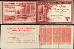 CARNETS (N°Cérès Jusqu'en1964) -  89a  Semeuse Lignée, 50c. Rouge, N°199B, T IIB, MONTPEYROUX, TTB - Autres & Non Classés