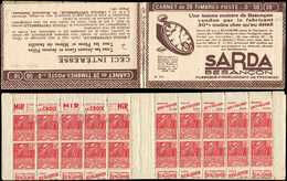 CARNETS (N°Cérès Jusqu'en1964) -  161  Fachi, 50c. Rouge, N°272A, T II, S. 227 B, SARDA, TB - Autres & Non Classés