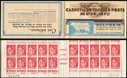 CARNETS (N°Cérès Jusqu'en1964) -  215  Paix, 50c. Rouge, N°283C, T III, S. 5-7 B, DULCREM, N°85896 Du 12/5/37, TB - Autres & Non Classés