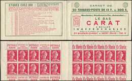 CARNETS (N°Cérès Jusqu'en1964) -  300  Muller, 15f. Rose, N°1011, S. 13-56, CARAT, Amorce De Double Pub En Haut, TTB - Autres & Non Classés