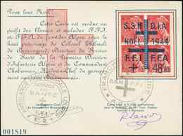 Let TIMBRES DE LIBERATION - Let  BRIANCON 10 : Obl. S. Carte Souvenir, TB - Libération