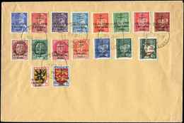 Let TIMBRES DE LIBERATION - Let  DELLE 1/15 + 25C + 28C Obl. 29/11/44 S. Env., TB - Libération