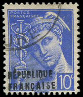 TIMBRES DE LIBERATION -  EVREUX 1 : 10c. Bleu, Obl., TB - Libération