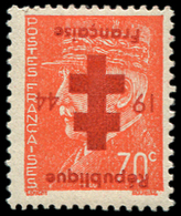 ** TIMBRES DE LIBERATION - **   PROVINS 22 : 70c. Orange, Surcharge ROUGE, TB. C - Libération