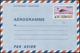 Let ENTIERS POSTAUX - Let  Aérogramme, 2,10 Concorde N°C3a, DOUBLE IMPRESSION Du Noir, TB. C - Autres & Non Classés