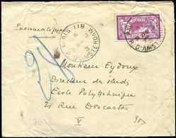 Let LETTRES DU XXe SIECLE - Let  N°240 Obl. PARIS 118 26/2/28 S. Env. Pneumatique, TB - Storia Postale