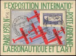 Let Aviation, Guerres, Maritimes Et Navales - Let  PA 6a Obl. Càd De L'Expo EIPA 8/11/30 S. Carte Officielle, TB - Premiers Vols