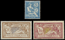 * *    LEVANT 24/26 : Mouchon Et Merson De 1906, TB - Autres & Non Classés