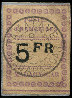 MADAGASCAR 13 : 5f. Violet Et Noir Sur Gris, Obl. S. Fragt, TB - Autres & Non Classés