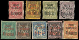 * *    MADAGASCAR 14/22 : POSTE FRANCAISE Dont N°22 Obl., TB - Autres & Non Classés