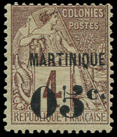 * *    MARTINIQUE 9 : 05c. S. 4c. Lilas Brun, TB. Br - Autres & Non Classés