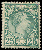 * *    MONACO 6 : 25c. Vert, Charles III, TB - Marcophilie