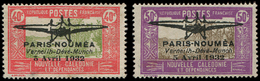 (*) (*)  NOUVELLE CALEDONIE PA 1/2 : Paris-Nouméa, N°1 2 Petites Taches, Sinon TB - Neufs