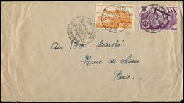 Let Let  SAINT PIERRE ET MIQUELON 335 + 338 Obl.PAQUEBOT/POSTED AT SEA/RECEIVED/NORTH SYDNEY N.S., Sur Env., TB - Neufs