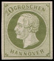 * *    ALLEMAGNE (ANCIENS ETATS) HANOVRE 21 : 10g. Vert-gris, TB - Hanovre