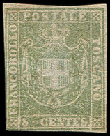 (*) (*)  ITALIE (ANCIENS ETATS) TOSCANE 18a : 5c. Vert-olive, TB. C - Toscane