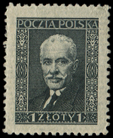 ** **   POLOGNE 344 : 1z. Noir Sur Crème, Papier VERGE Horizontalement, TB - Autres & Non Classés