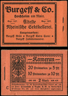 CAMEROUN ALLEMAND 5pf. Vert Et 10pf. Rouge, Carnet N°3A Avec Intercalaires Pubs, TB, Cote Et N° Michel - Cameroun