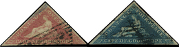CAP DE BONNE-ESPERANCE 3/4 : 1p. Et 4p., Obl., TB - Cap De Bonne Espérance (1853-1904)