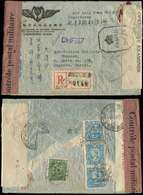 Let Let  CHINE 263 + 305 (3) Obl. CHUNGKING Sur Env. Rec. Pour Papeete, 4 Censures, Càd GPO SYDNEY 5/11/42, TB - Autres & Non Classés