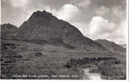 CPP Angleterre Pays De Galles TRYFAN AND RIVER LLUCWY NANT FFRANCON PASS Montagne Rivière - Unknown County