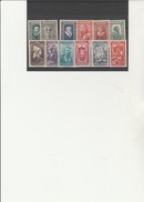 TIMBRES  CELEBRITES N° 587 A 598  NEUF SANS CHARNIERE - COTE : 32 €- ANNEE 1943 - Neufs