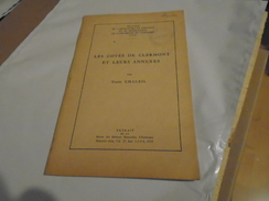 LES COTES DE CLERMONT ET LEURS ANNEXES  1959  Par Yvette Chaleil - Auvergne